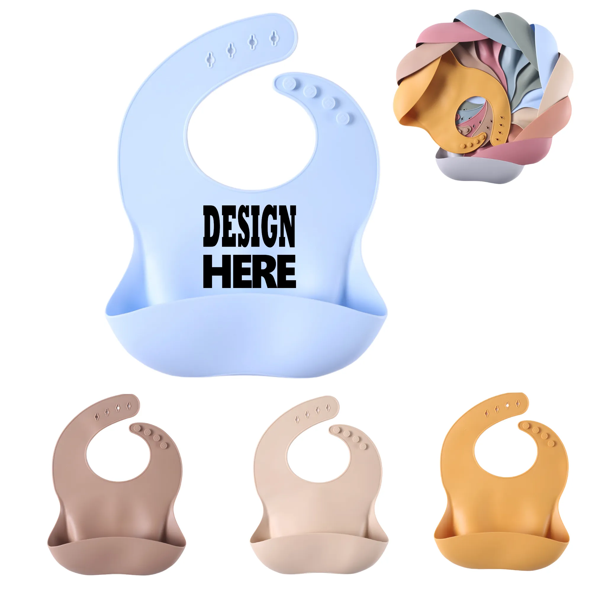 Silicone Baby Bib 1