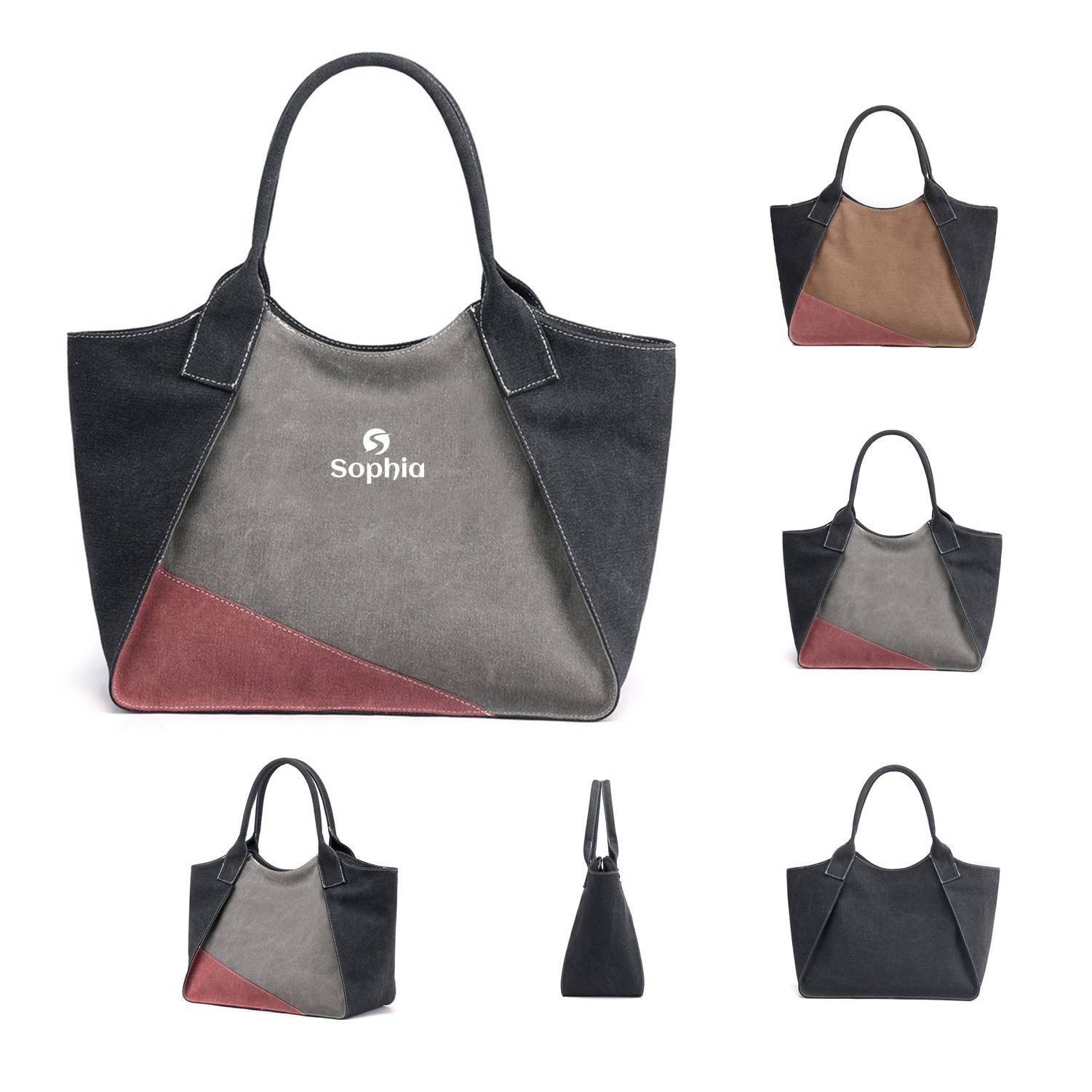 Women Canvas Shoulder Tote Bag 3