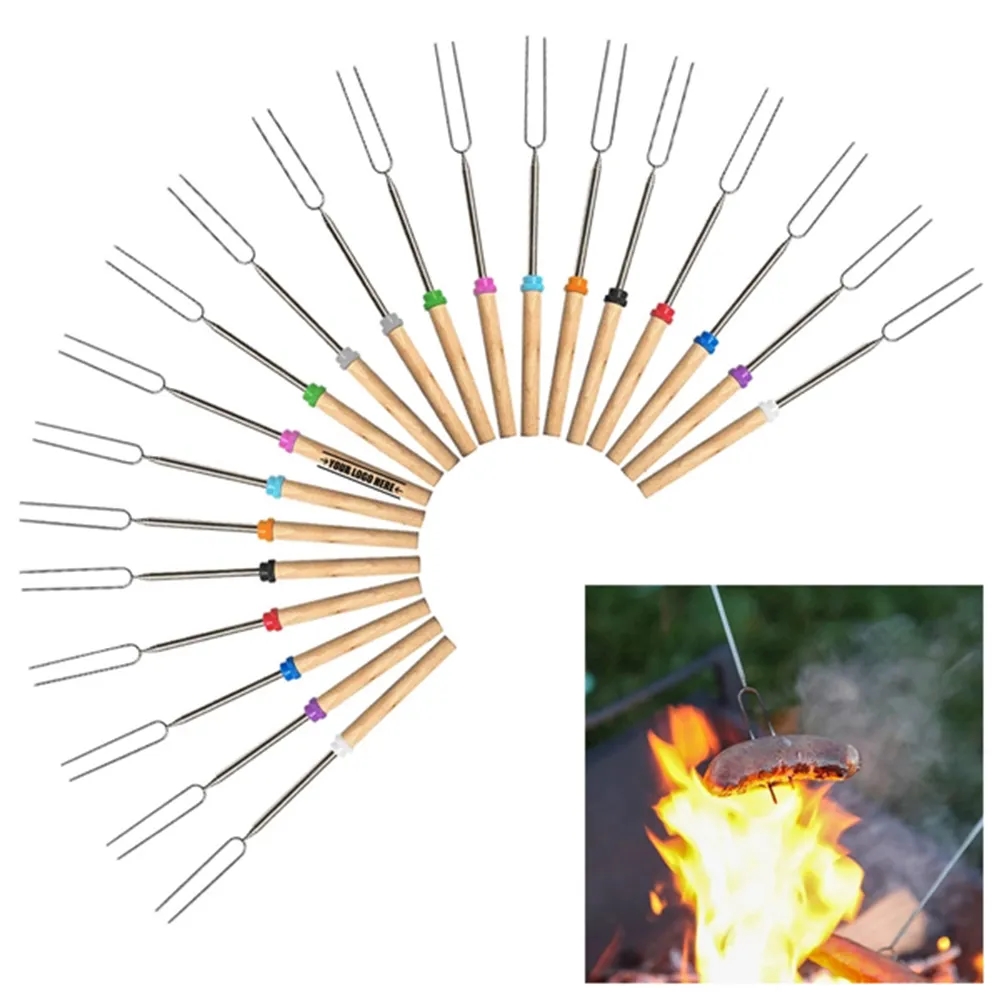 Stainless Steel Marshmallow Roasting BBQ Sticks 7