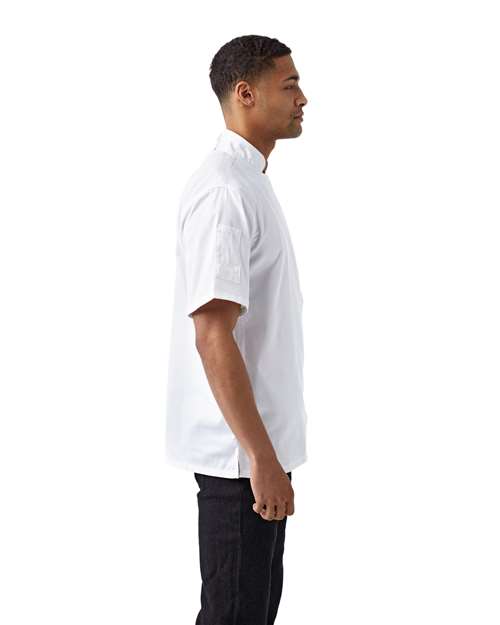 Unisex Zip-Close Short Sleeve Chef's Coat - RP906 5