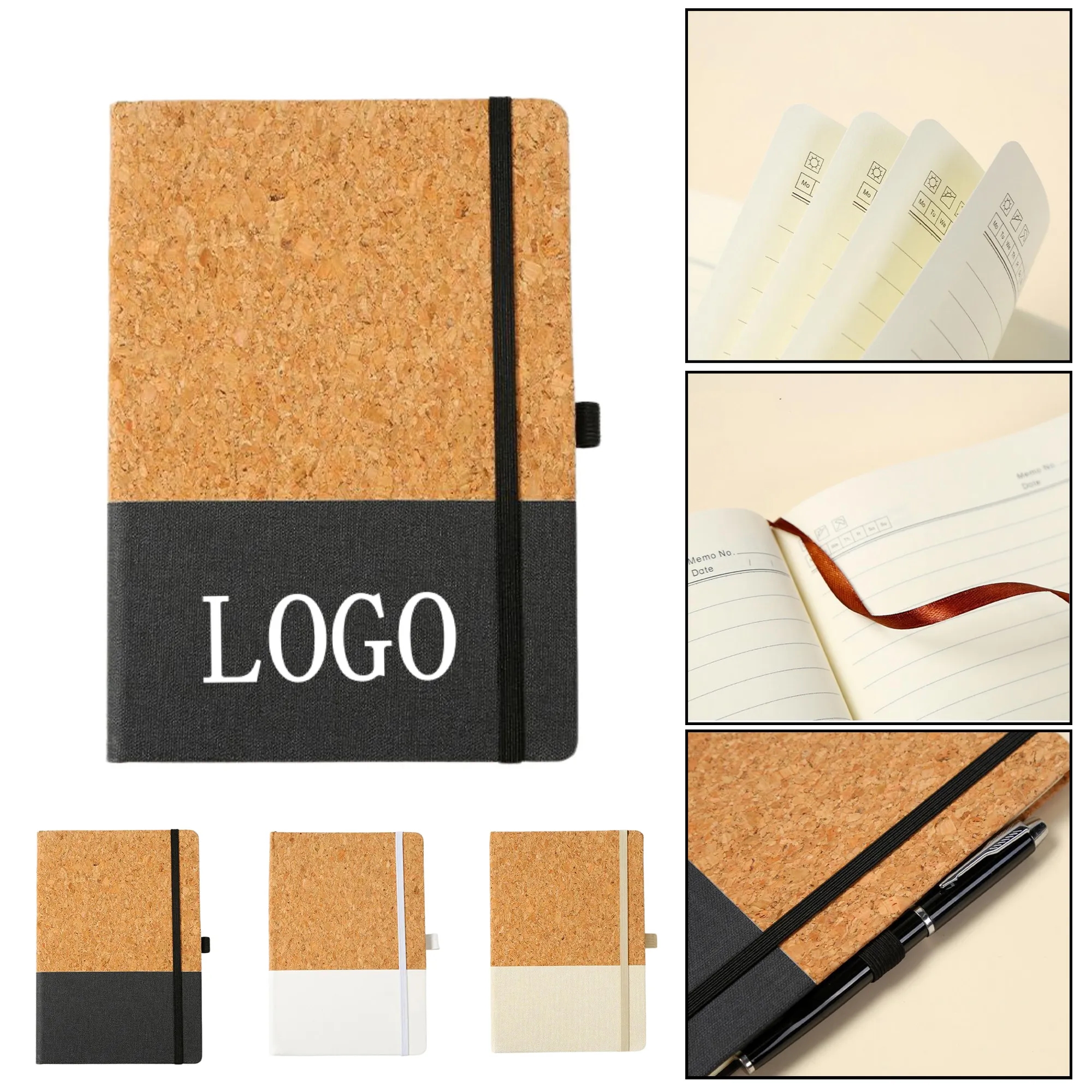 A5 Cork Strap Business Notebook 2