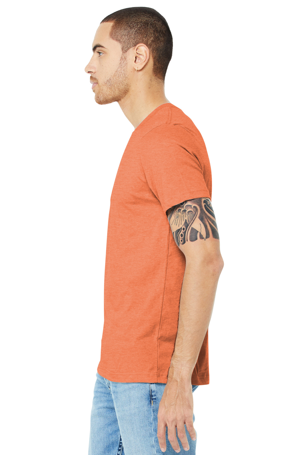 BELLA+CANVAS Unisex Heather CVC Short Sleeve Tee. BC3001CVC 191