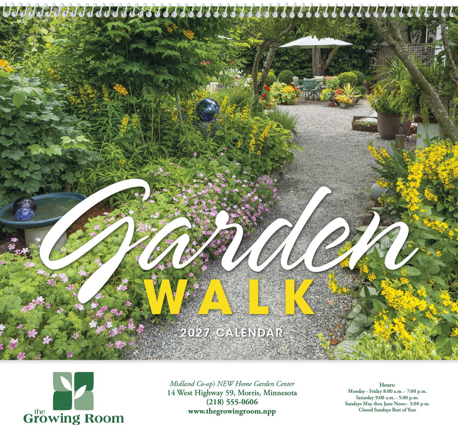 Good Value™ Garden Walk - Spiral Calendar 55