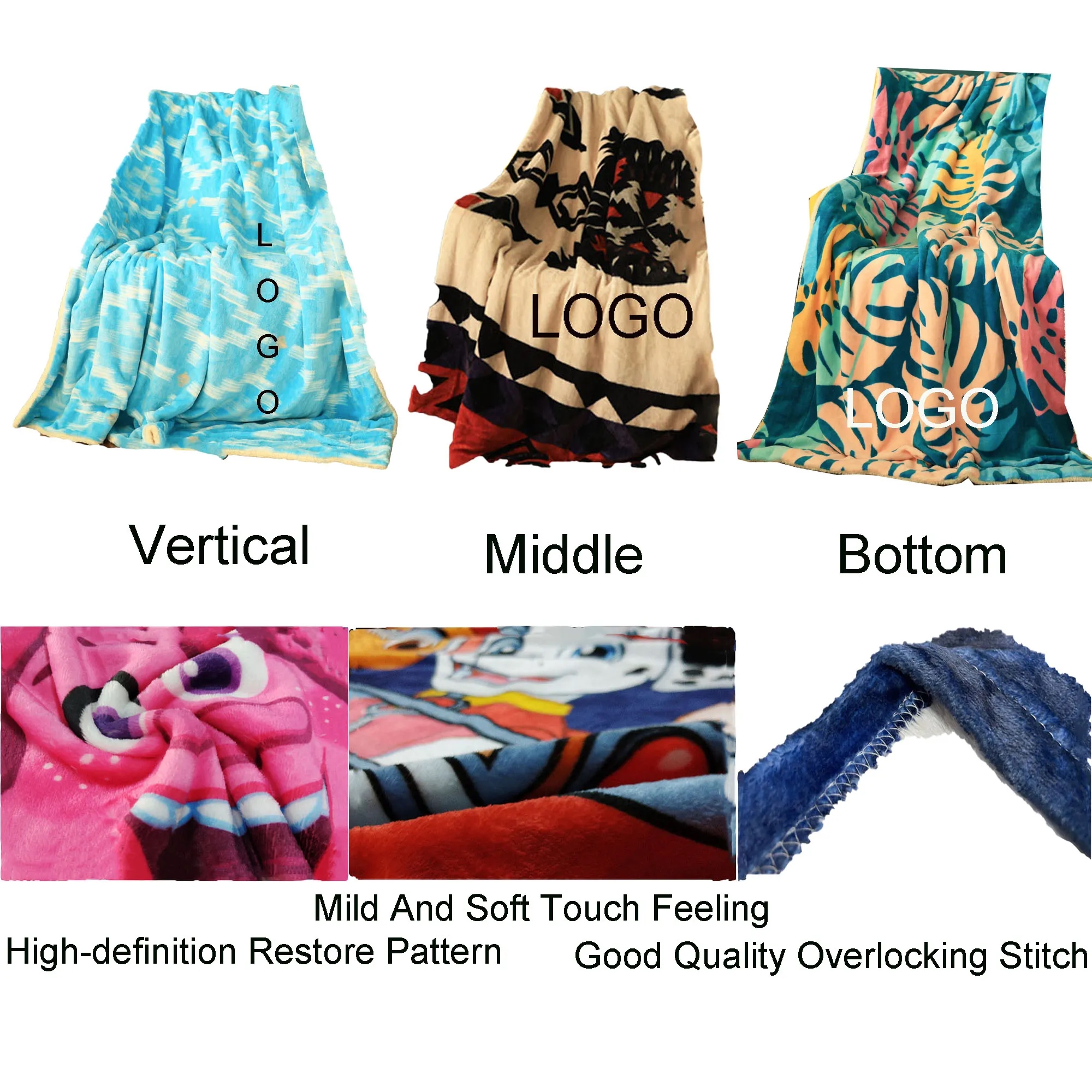 Spot Full Color Travel Flannel Blanket 4
