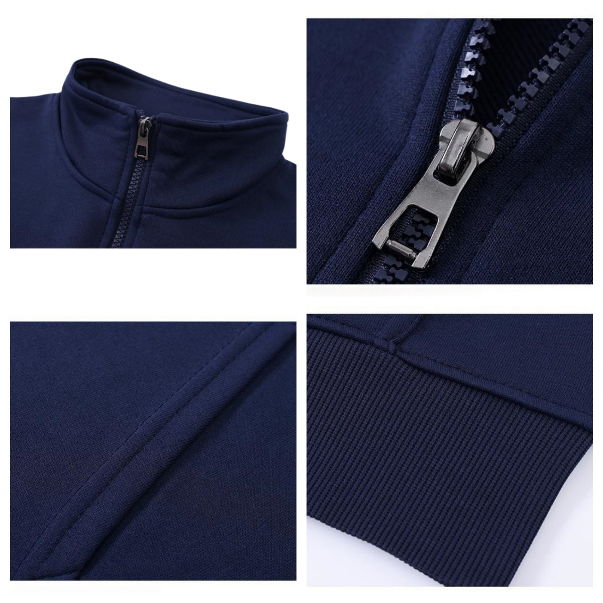 Solid Color Stand Collar Long Sleeve Sweatshirt, custom hoodie or sweatshirt with logo imprint 2