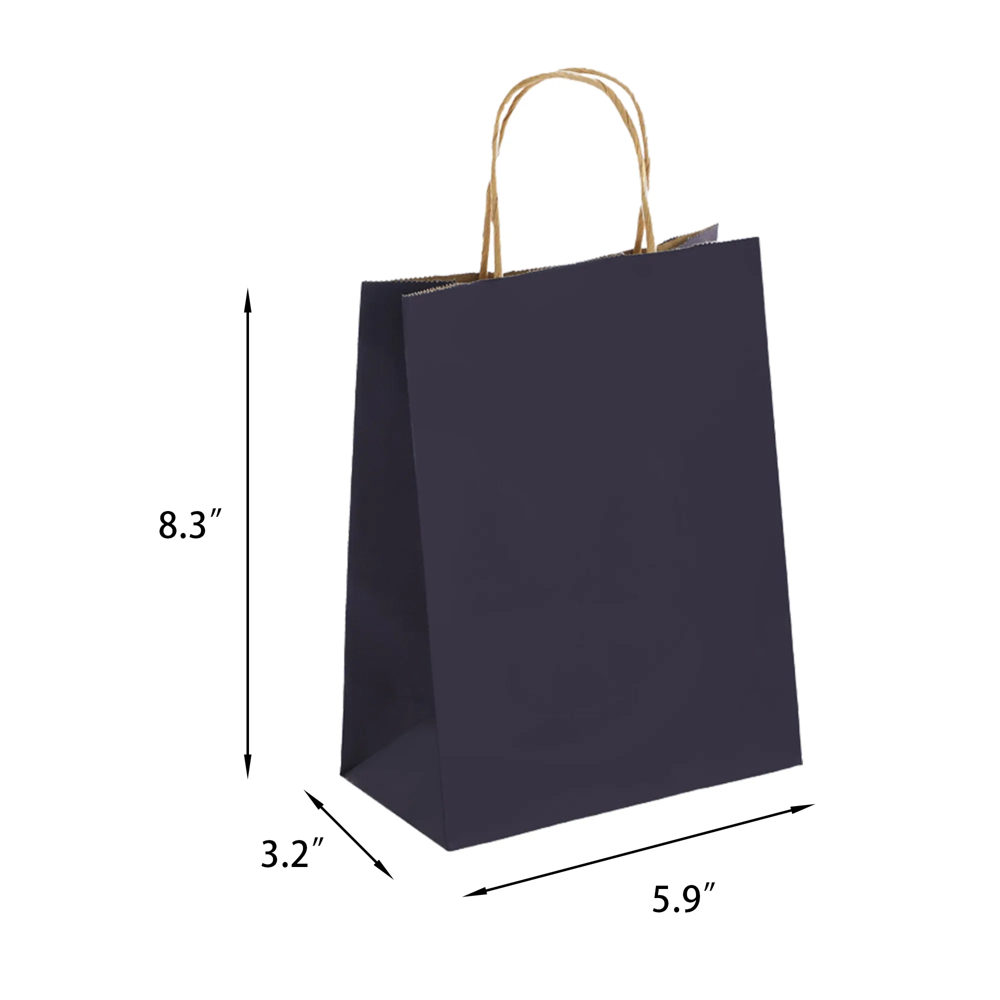 MOQ100 Coloured Kraft Paper Tote Bag 2