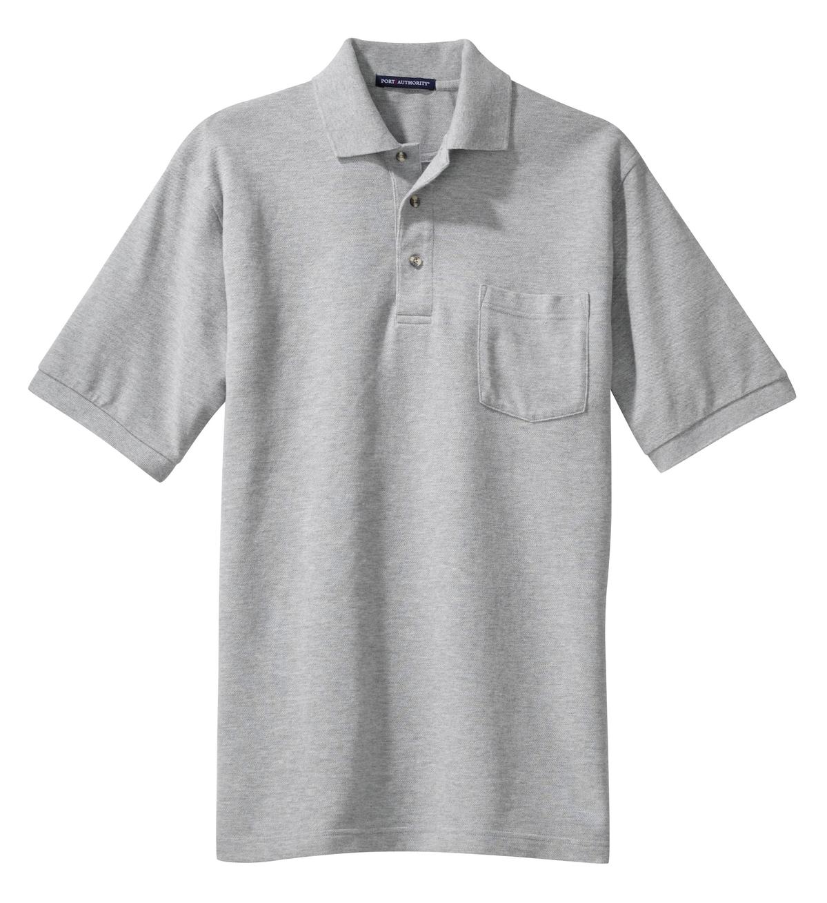 Port Authority Heavyweight Cotton Pique Polo with Pocket. K420P 9