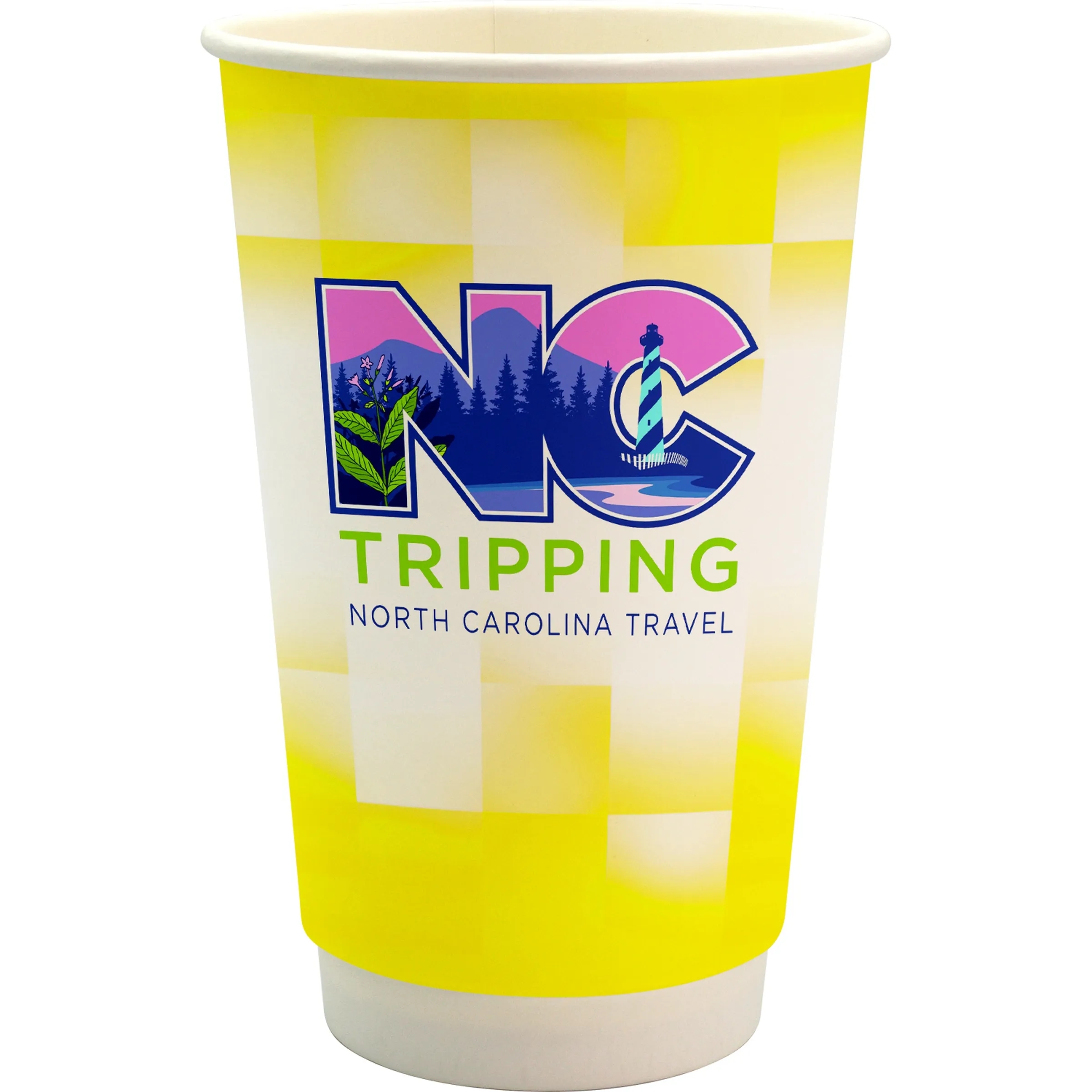 16 oz. Full Color Shaded Checkers Paper Cup 13