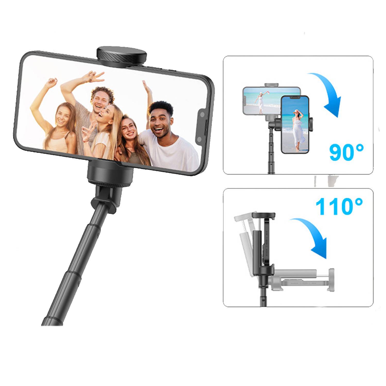 Bluetooth selfie stick for mobile phones 5