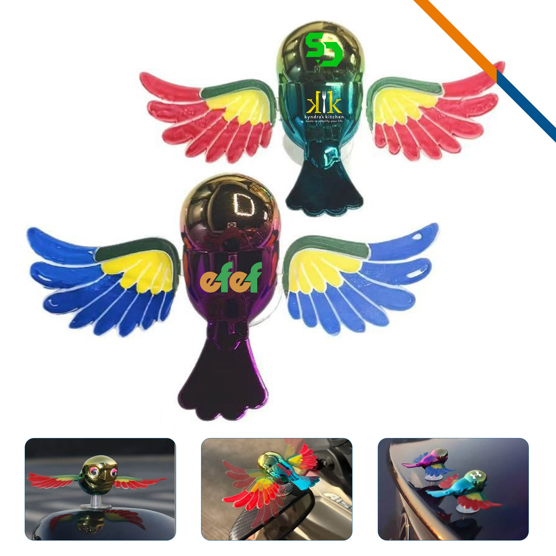 PixWing Flying Bird Car Ornament 2