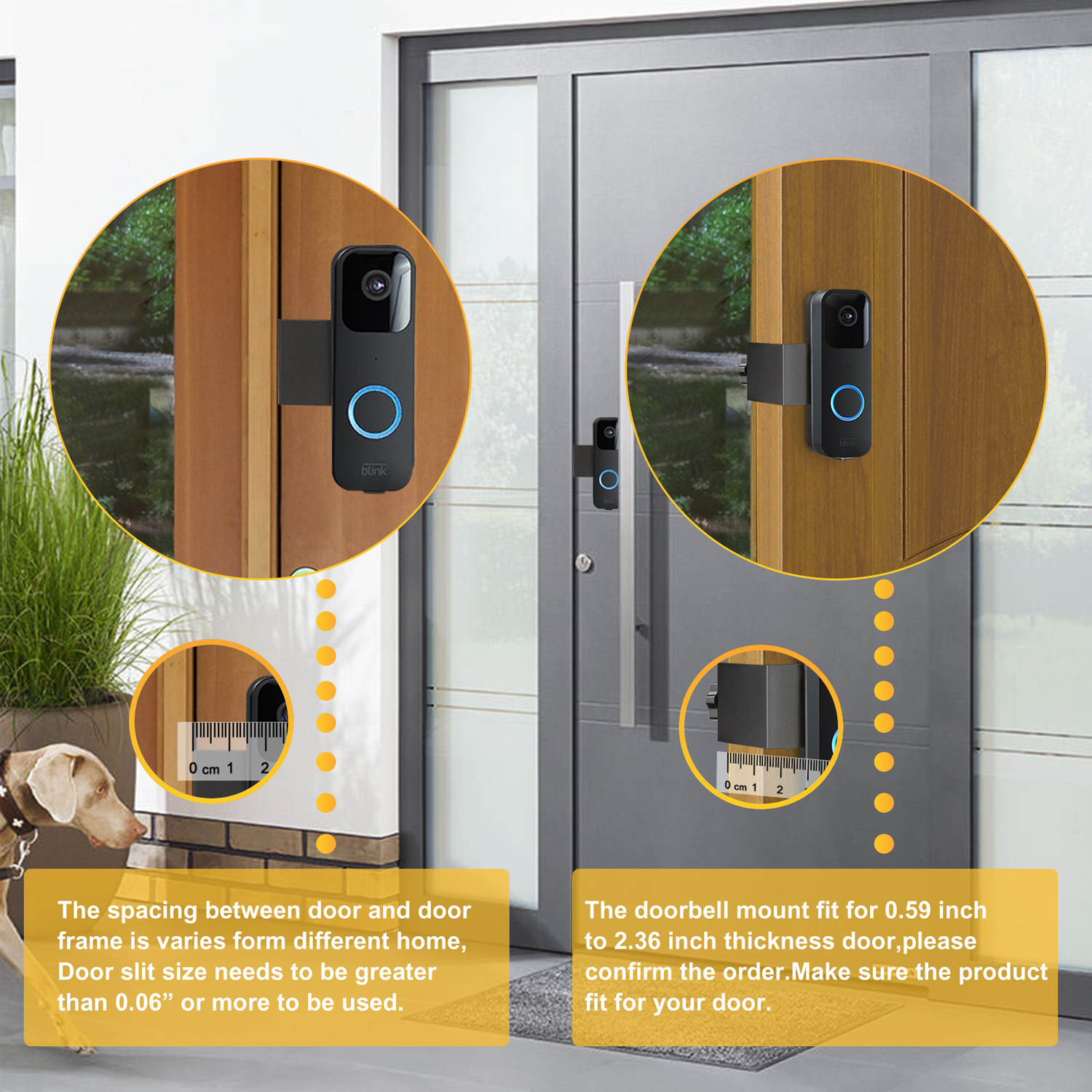 No-Drill Anti-Theft Doorbell Mount w/ Secure Clamp 10