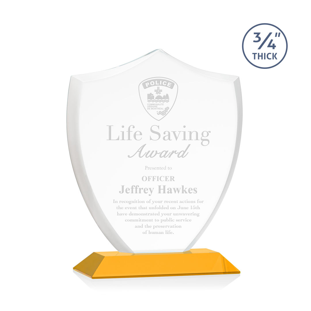 Scudo Shield Award - Amber 9