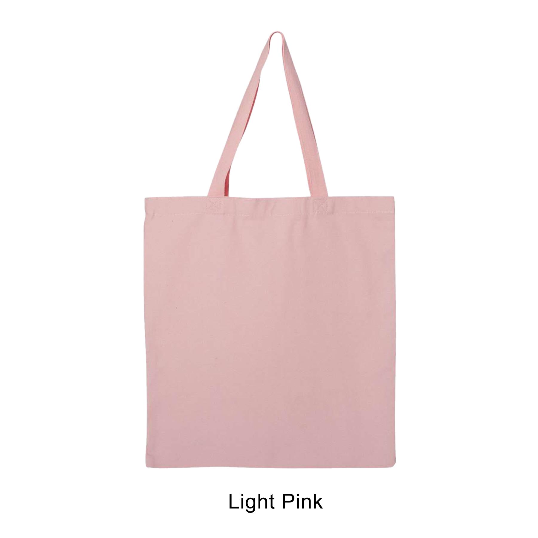 12 oz. Canvas Promotional Colored handle Tote Bag 12