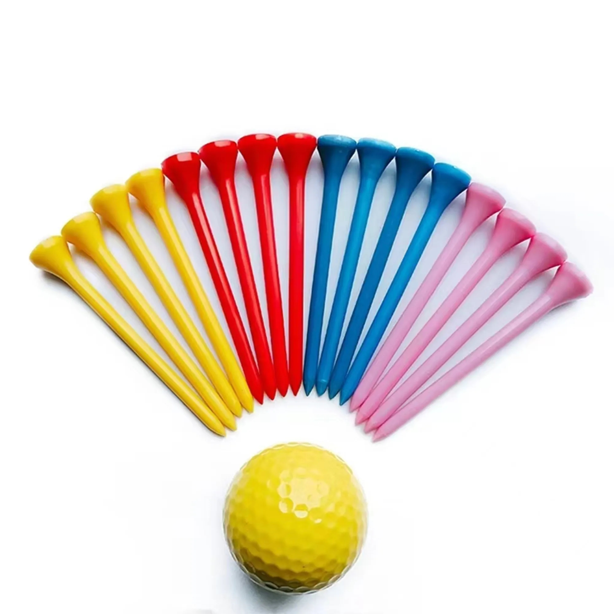 Multicolor Plastic Golf Tees With Customizable Logo 4