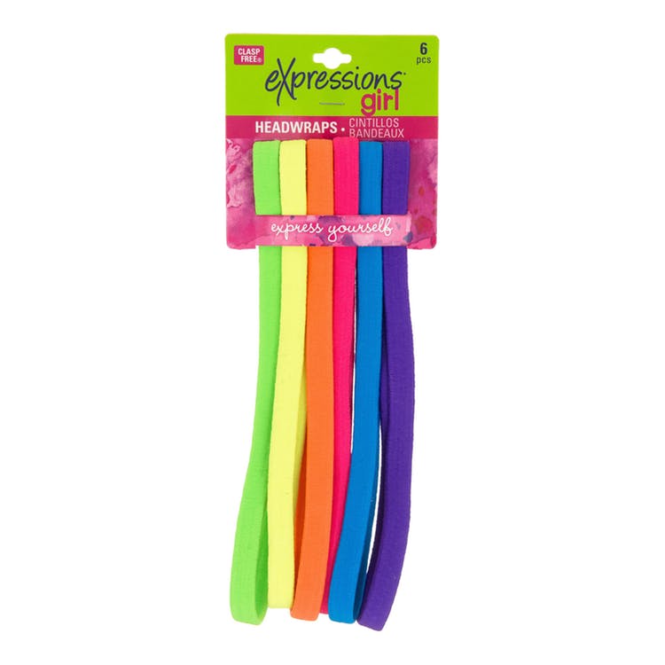 Skinny Headbands - 6 Pack Neon Rainbow 2