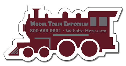 Magnet - Train Engine / Locomotive Shape (4x1.9) - 25 Mil. 3