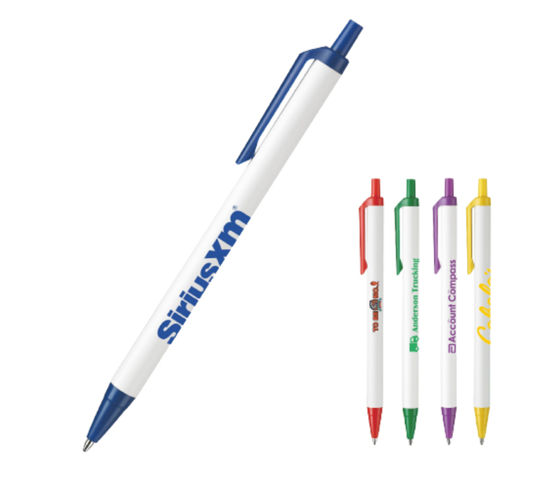 Slim White Barrel Pen 5