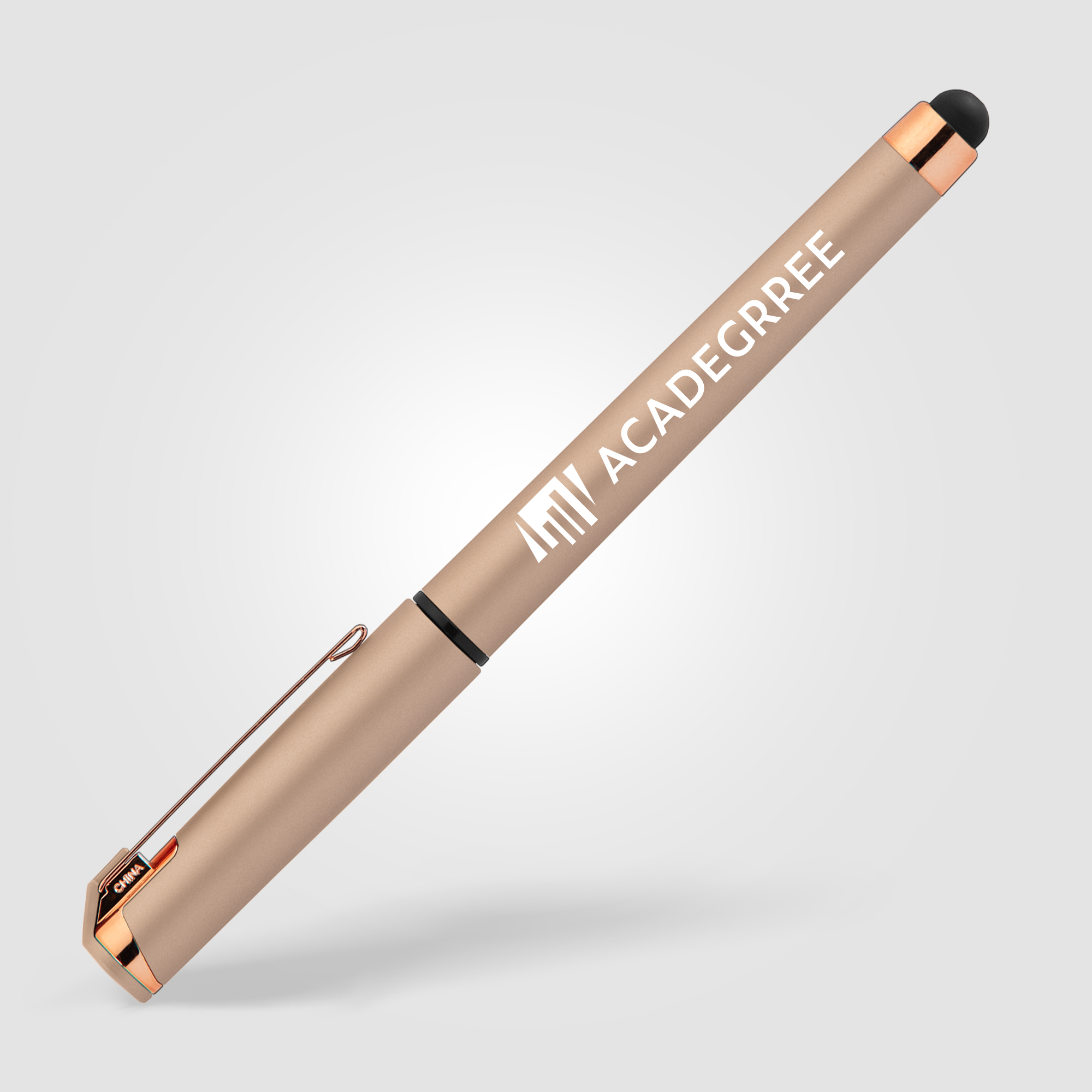 Islander Softy Rose Gold Metallic Designer Gel Pen w/ Stylus 4