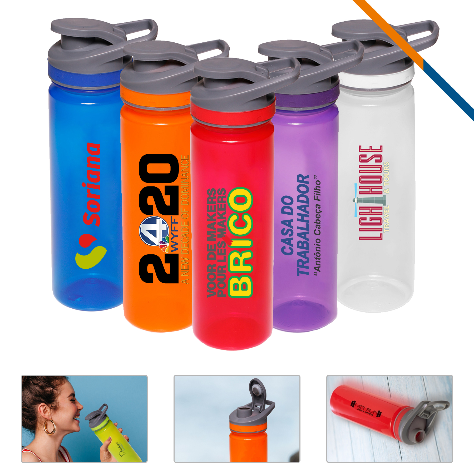Damin Plastic Sports Bottle - 22 OZ. 6
