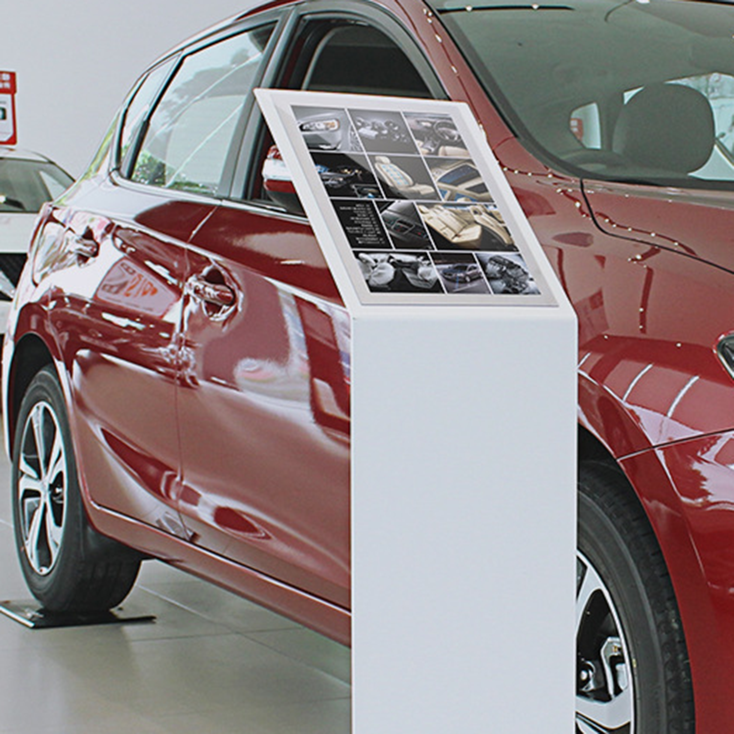 A4 Acrylic Pedestal Sign Holder Floor Stand 5