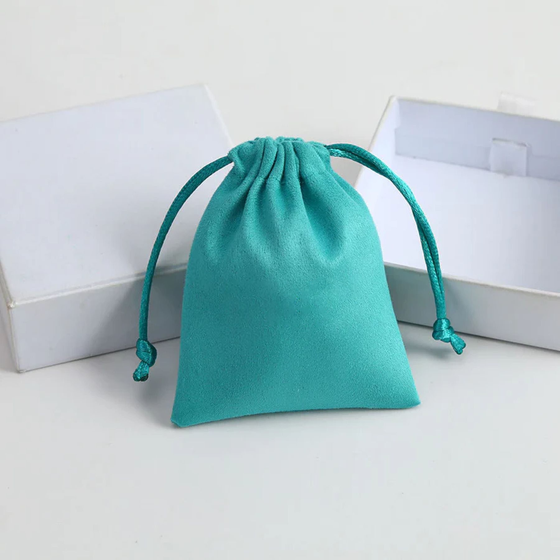 Suede Drawstring Jewelry Bag Gift Packaging Pouch 15
