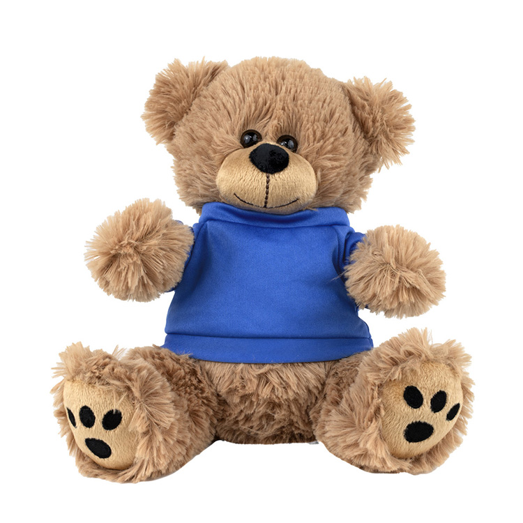 "FRED E. BEAR" LARGE 8" Plush Teddy Bear With Choice of T-Shirt Color 9