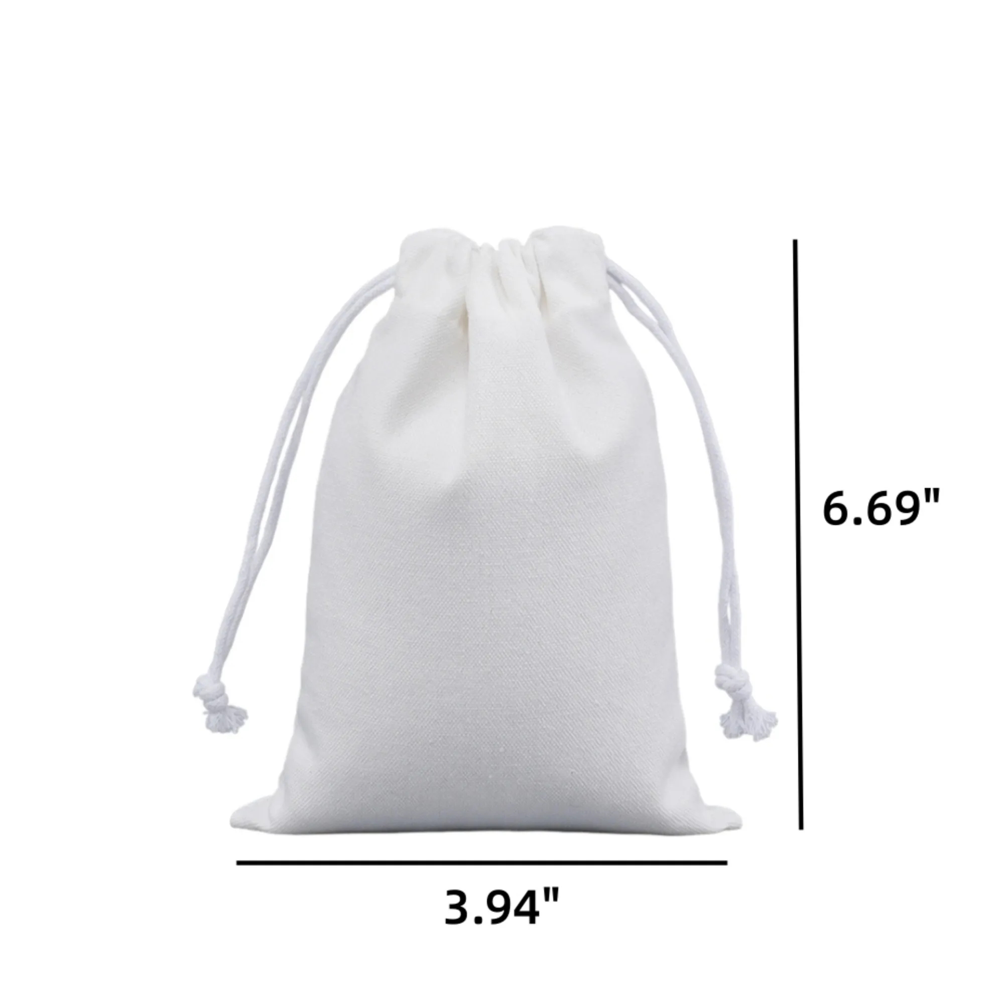 Durable Canvas Drawstring Pouch Bag 2