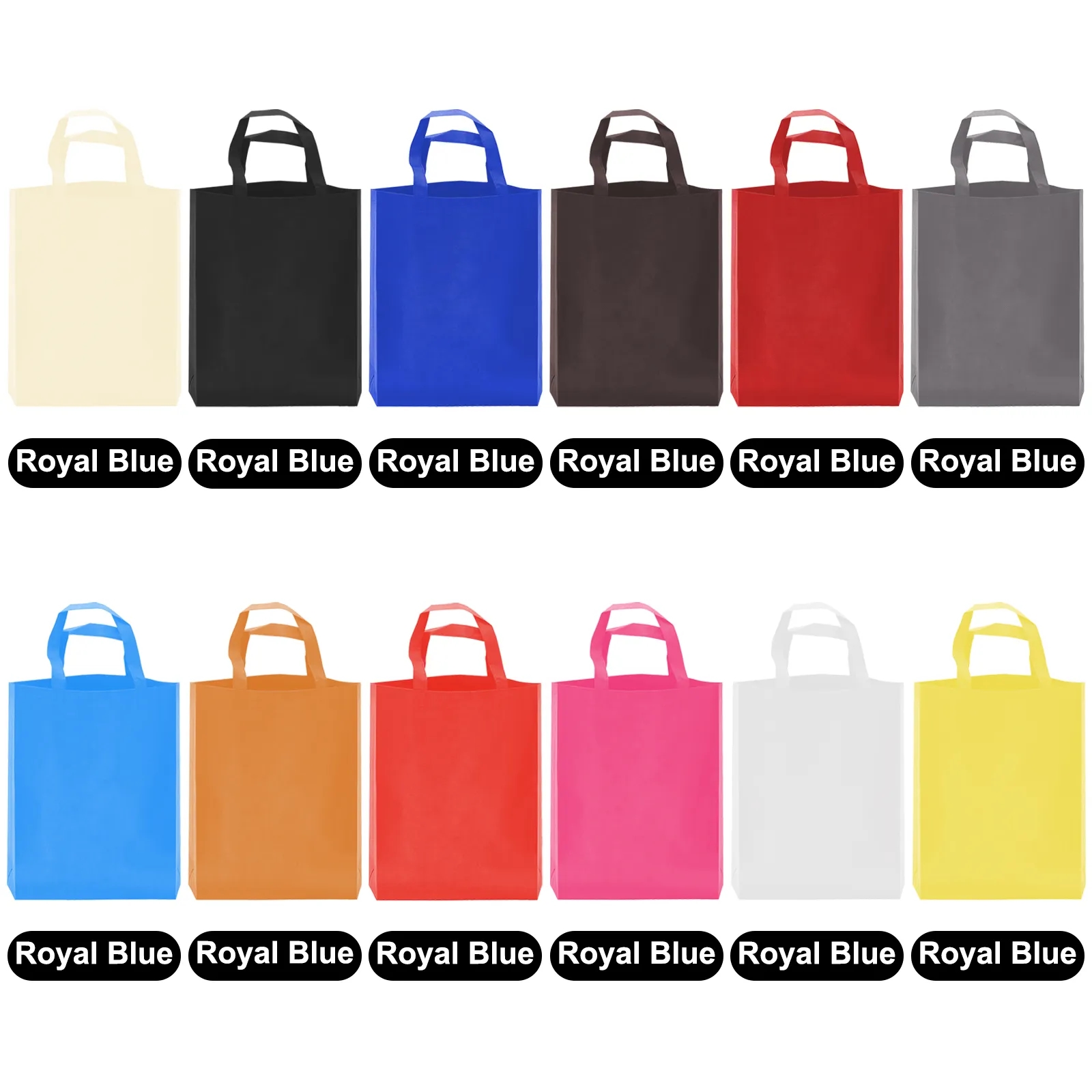 Reusable Personalized Grocery Shopping Totes Bag Custom Logo 19