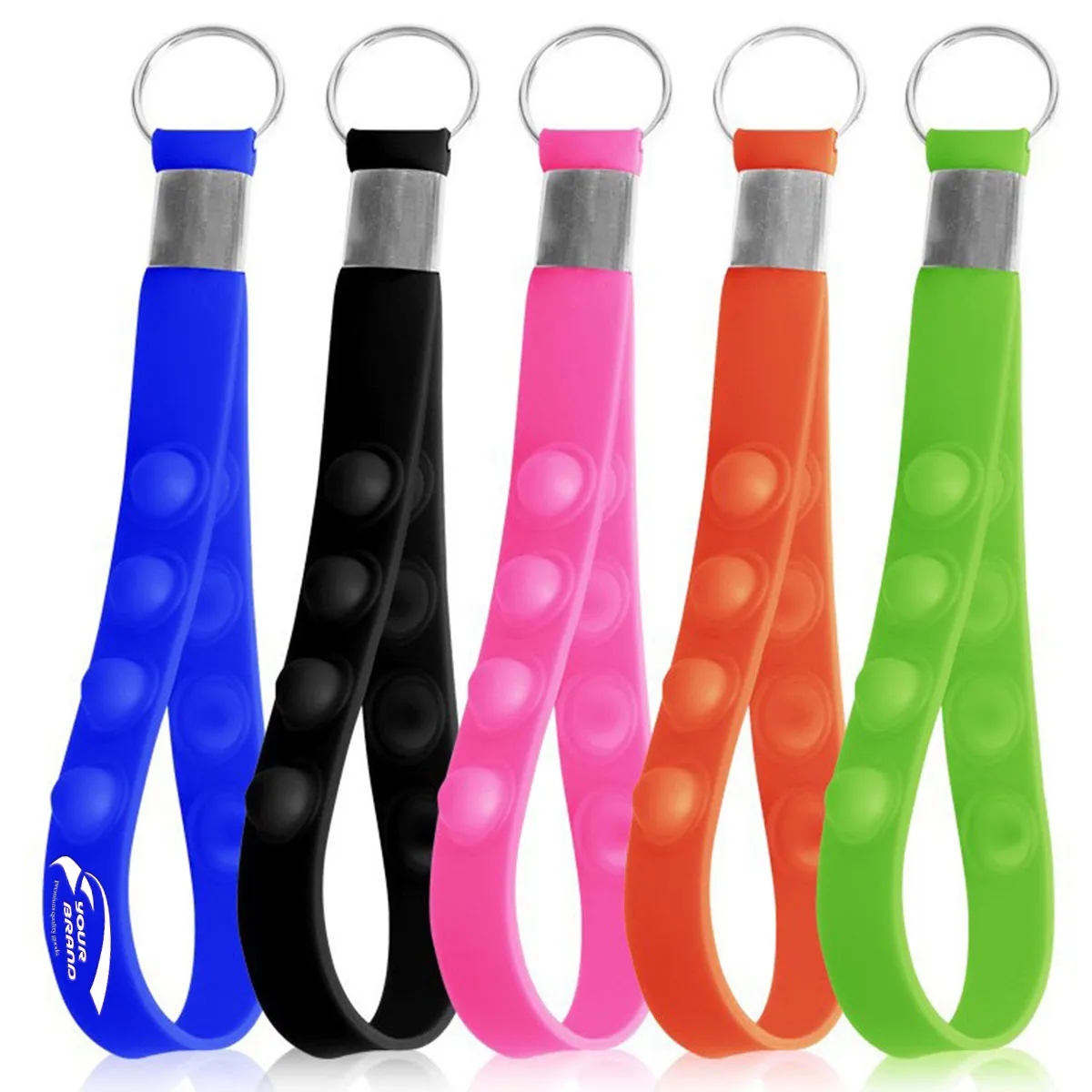 Silicone Pioneer Bubble Press Decompression Puzzle Keychain 1