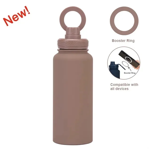 Stainless Steel Magnetic Phone Mount Water Bottle Holder 7