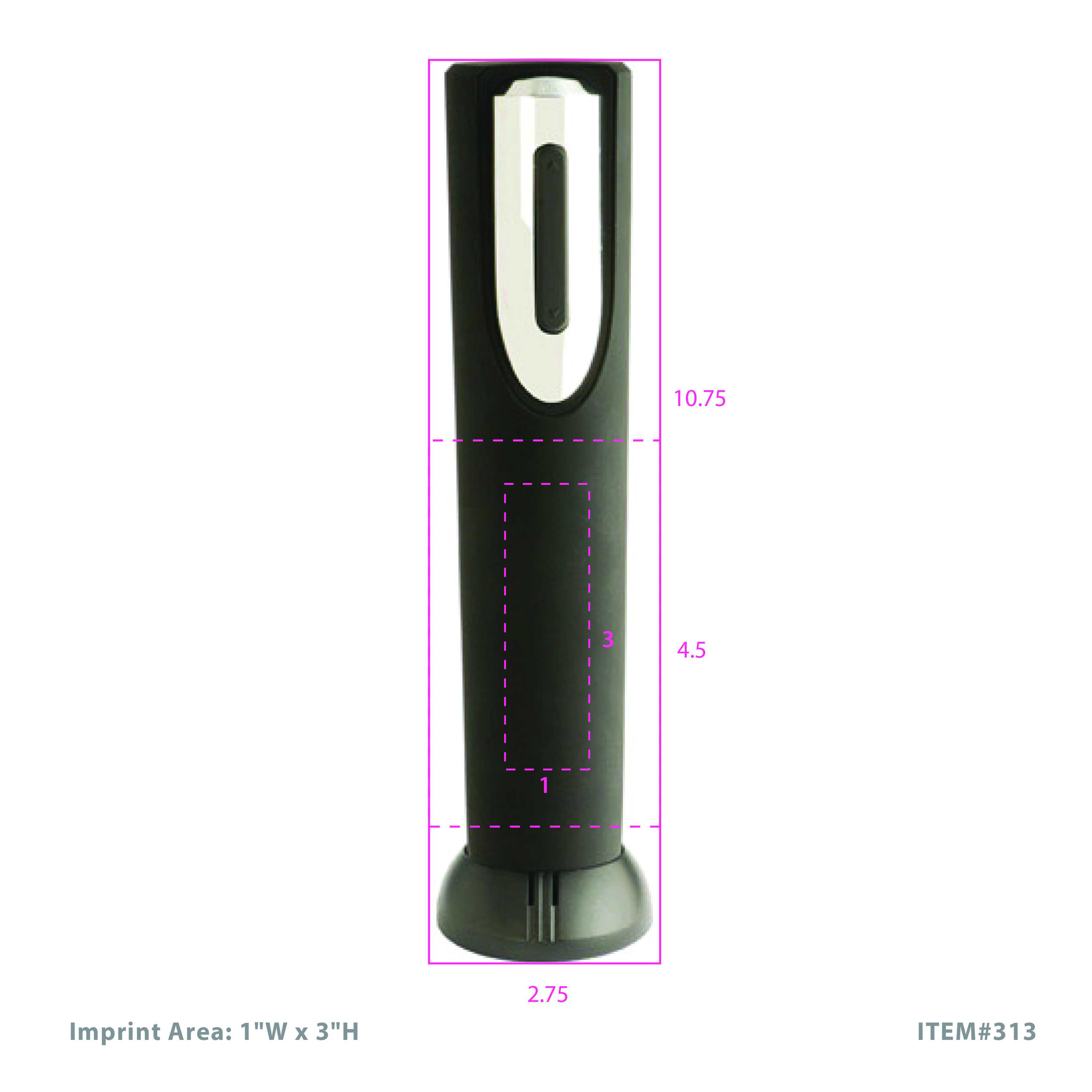 True® Vino Drill™: Electric Battery Corkscrew 3