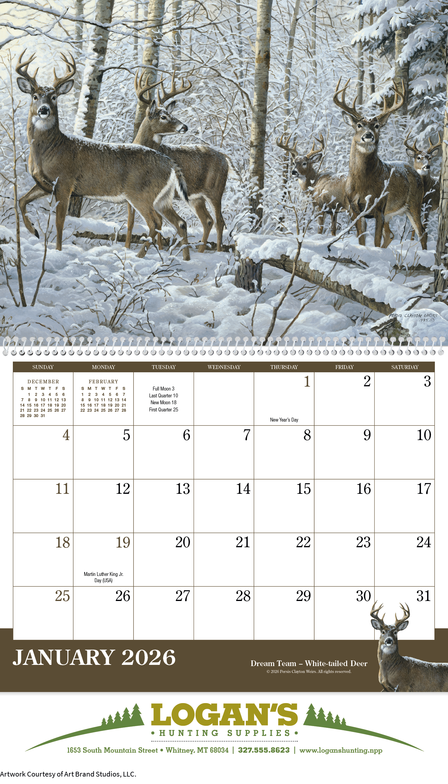 Triumph® Calendars Wildlife Art Calendar 43