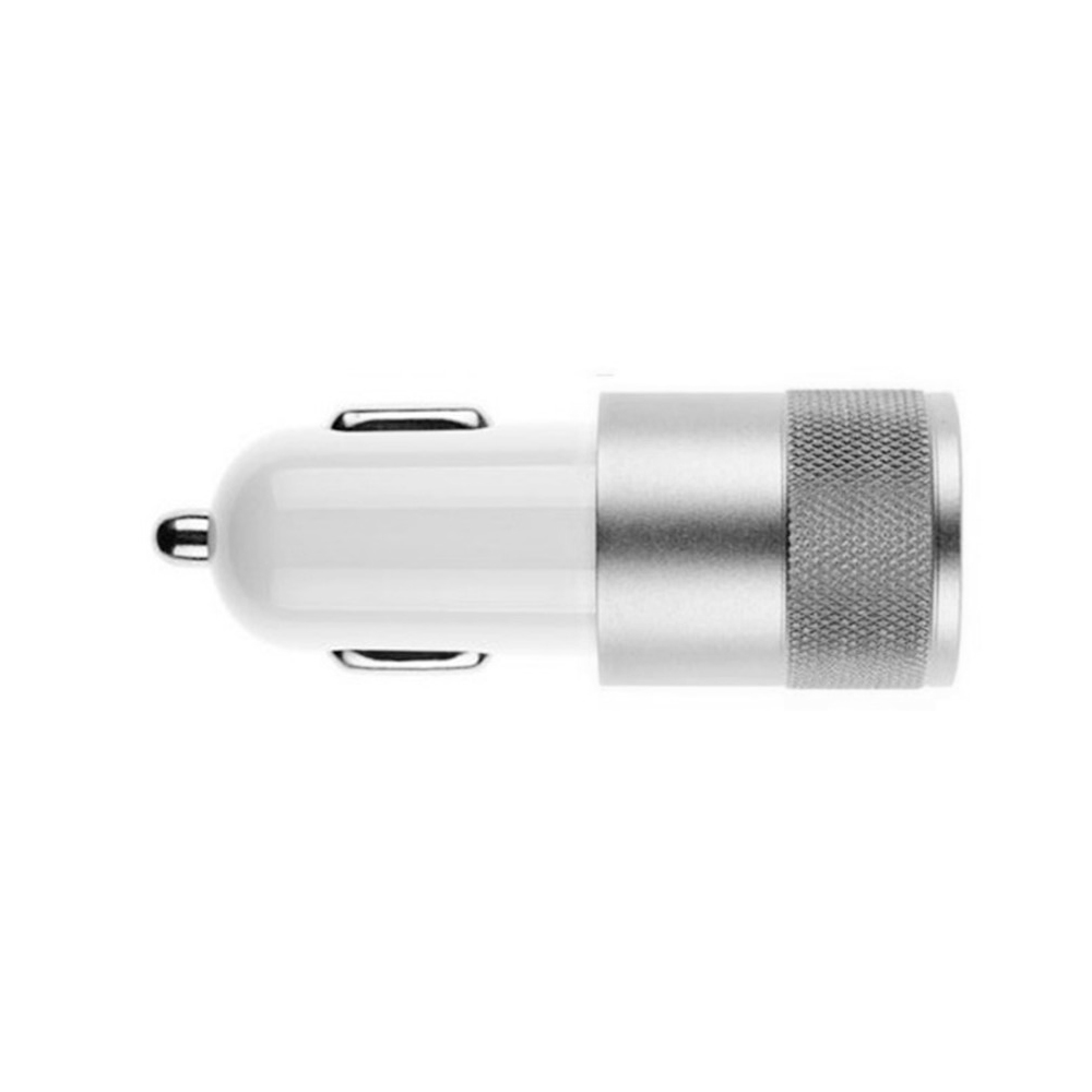 TurboDual Mini Knurled Metal USB Car Charger 1