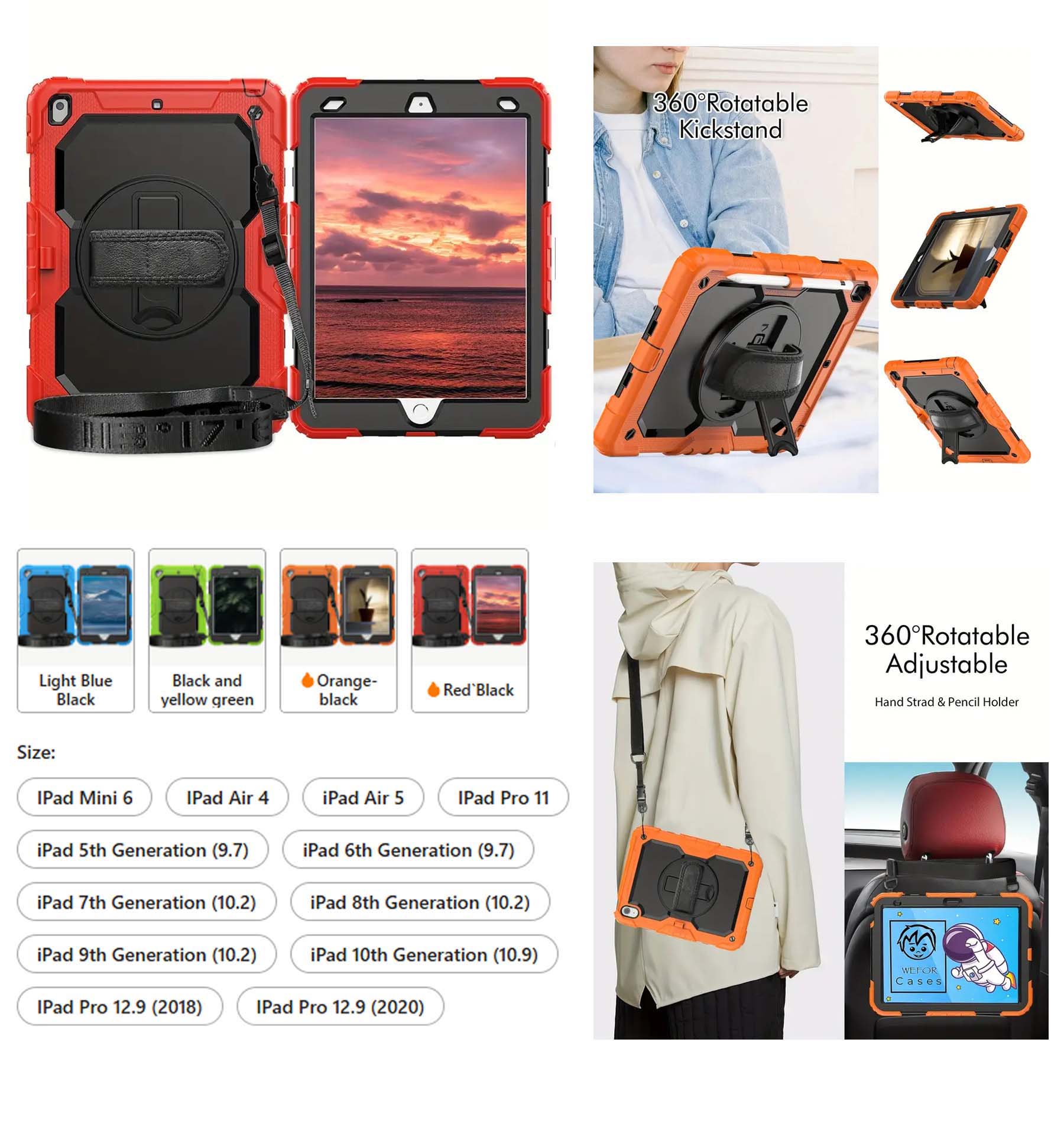 iBank ® Shockproof Case for iPad Mini 7 (A17 Pro) 2024 / Mini 6 8.3" 1
