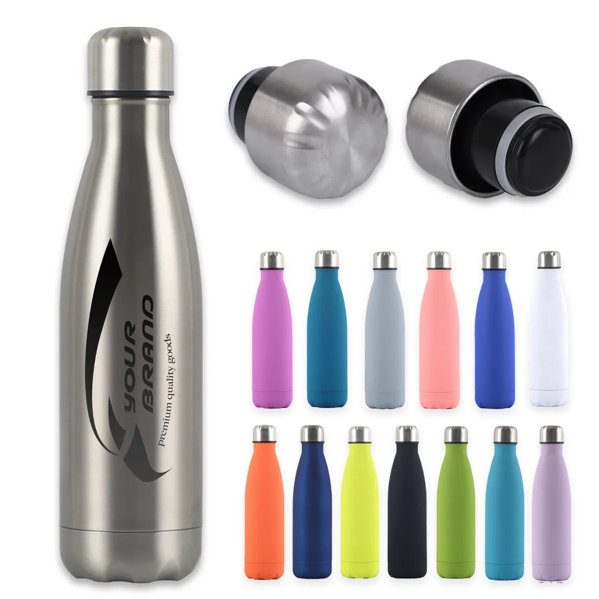 17 Oz. Insulated Water Bottle Bowling Shape Fitness 2