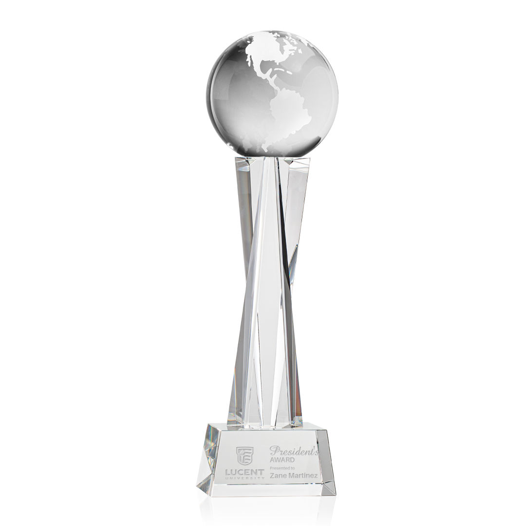 Globe Award on Grafton Base - Clear 7