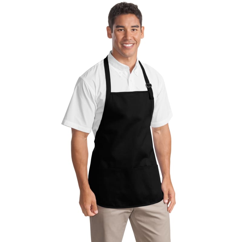Port Authority Medium-Length Apron With Pouch Pockets. 17