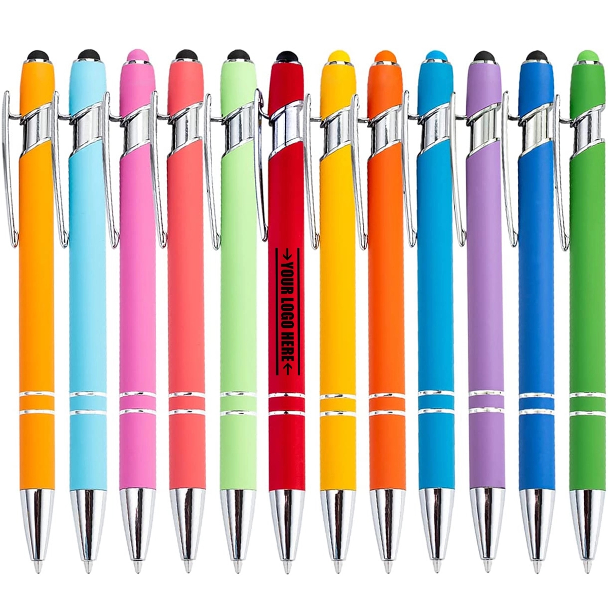 Rubberized Soft Touch Ballpoint Metal Pen 3