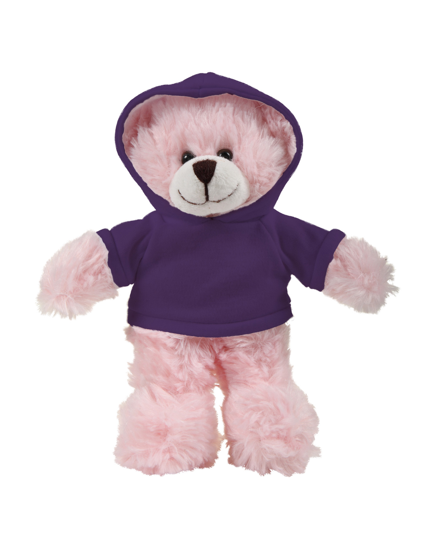 soft plush Pink Bear with hoodie 2