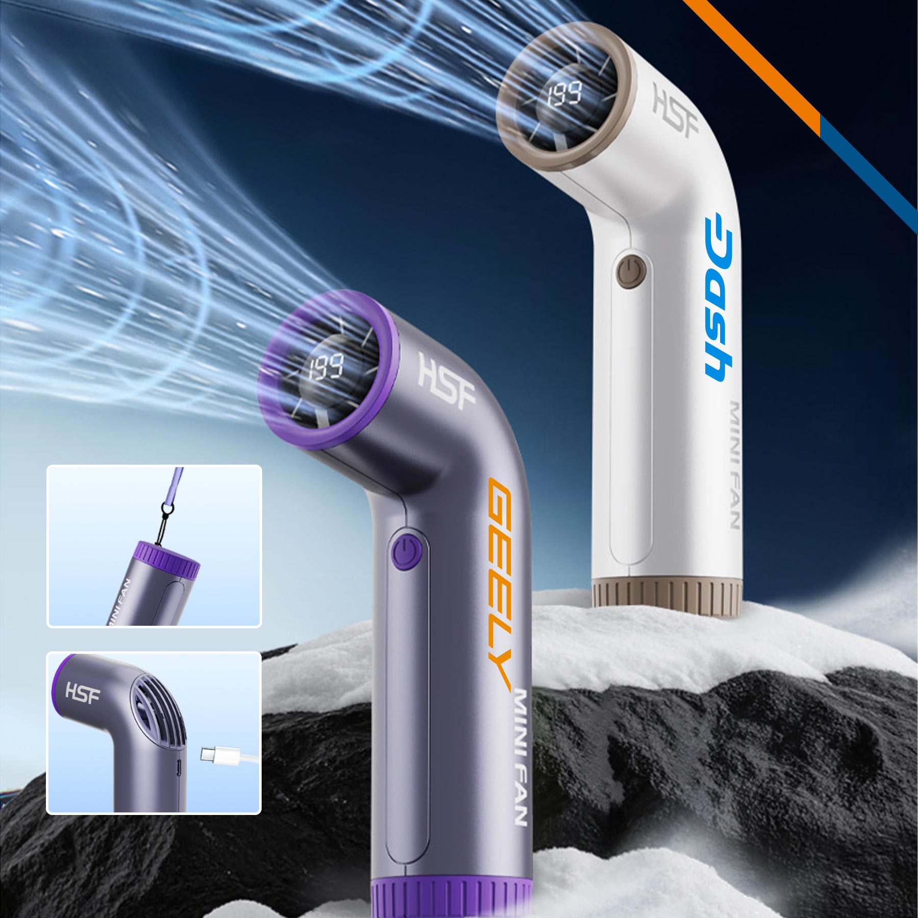 Normand 199 Speeds R Shaped Handheld Fan 6