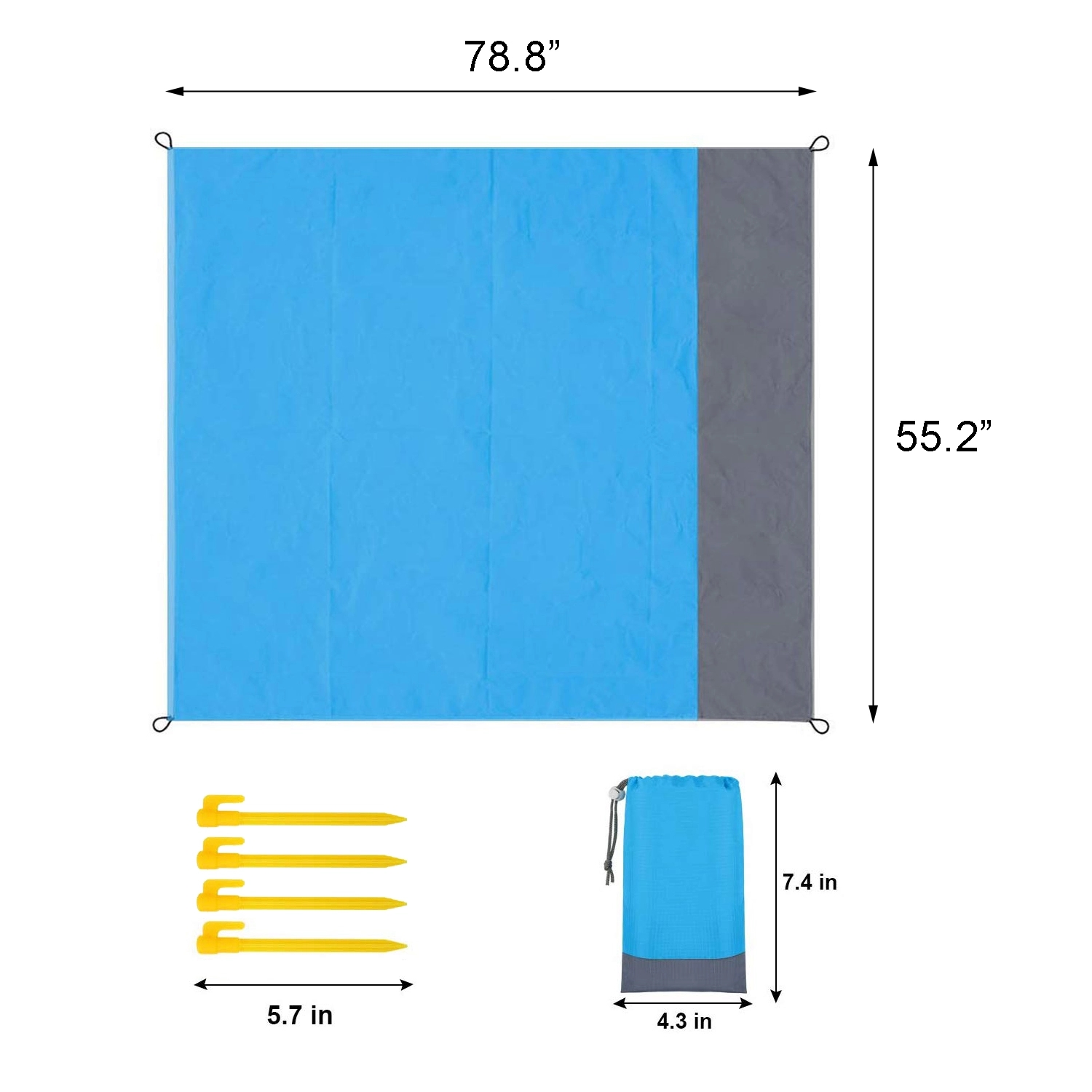 Portable Beach Blanket Picnic Mat 5