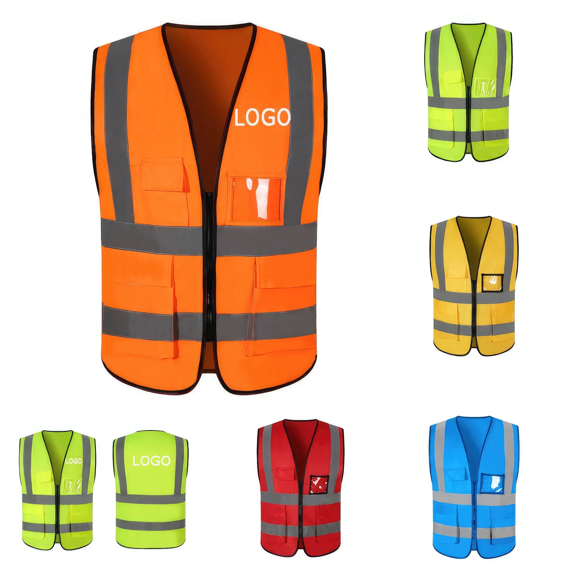 Reflective Safety Vest High Visibility Security 3