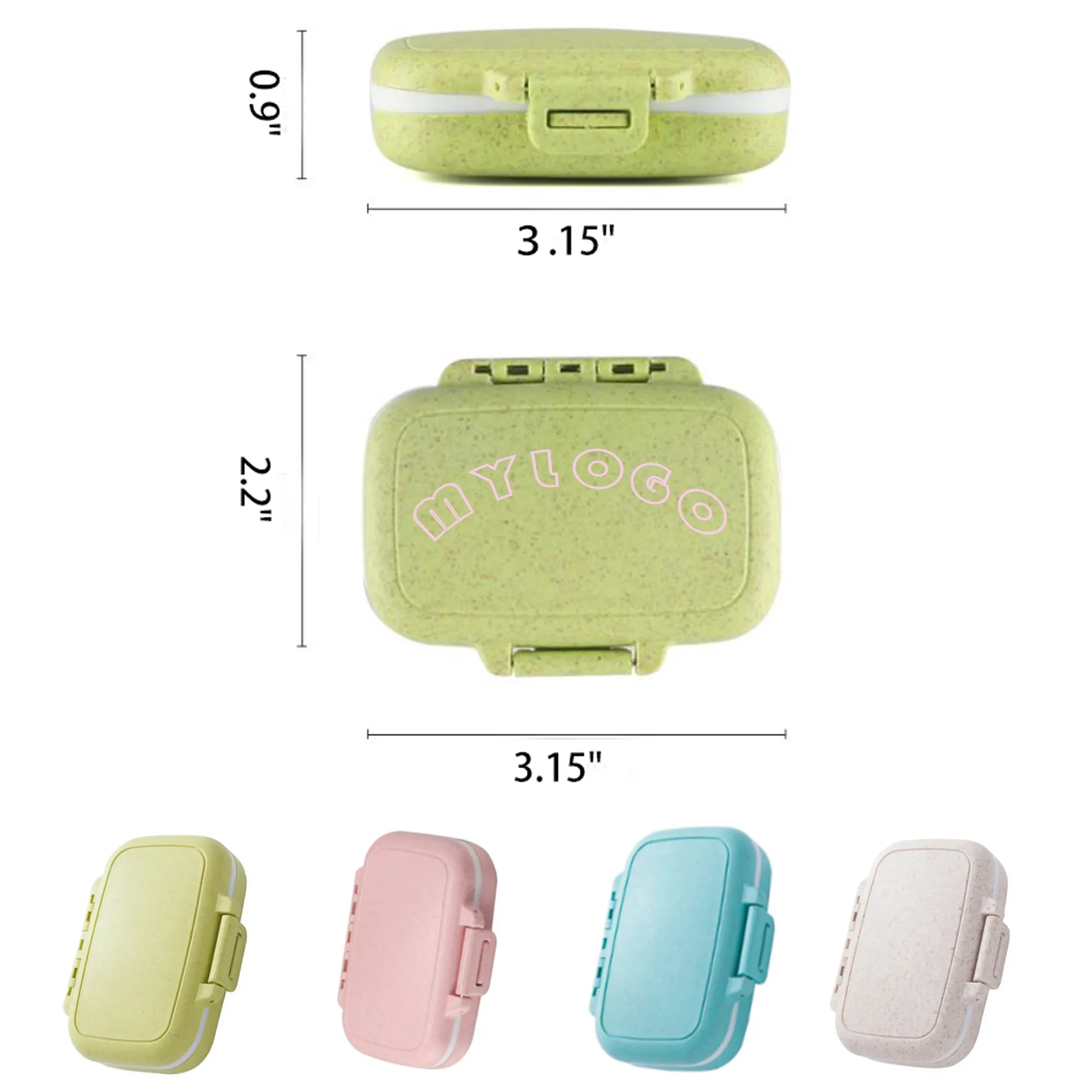 MOQ 50 PCS Portable Pill Organizer 5
