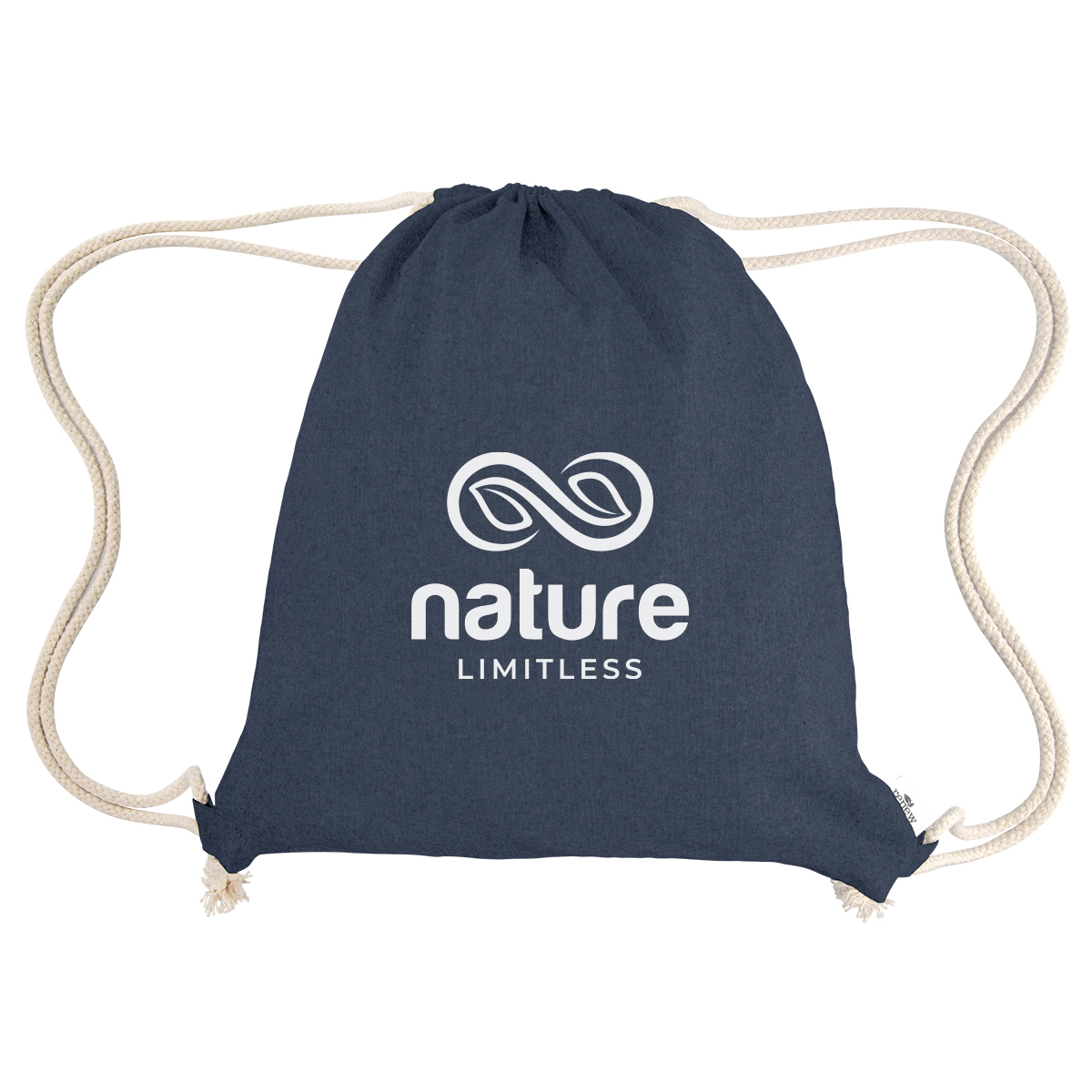 Arden Recycled Cotton Drawstring Bag 8