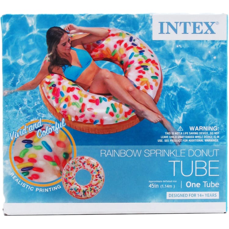 Intex Inflatable Rainbow Sprinkle Tube 45" 2