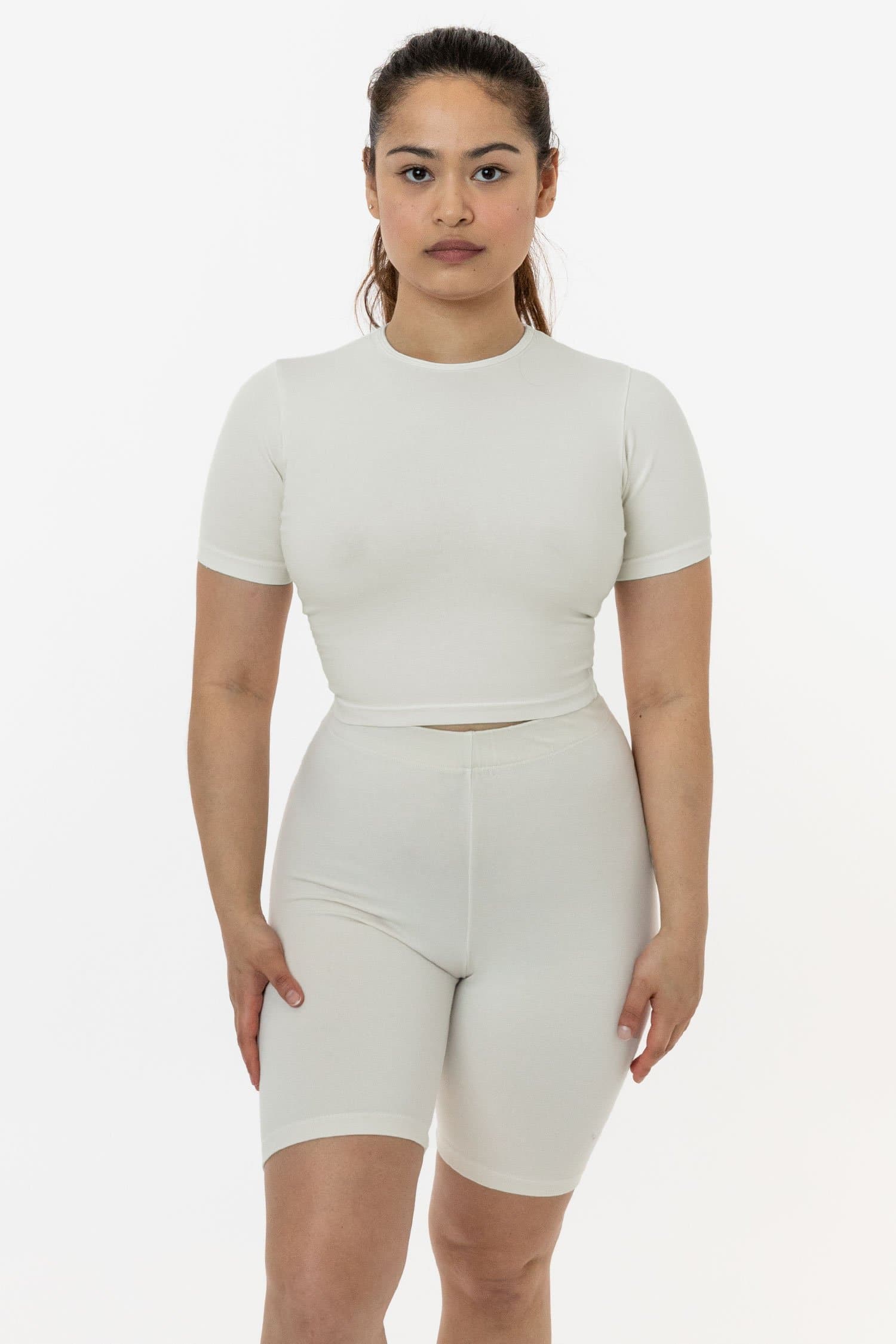 CTN SPNDX S/S CREW CROP TOP 3