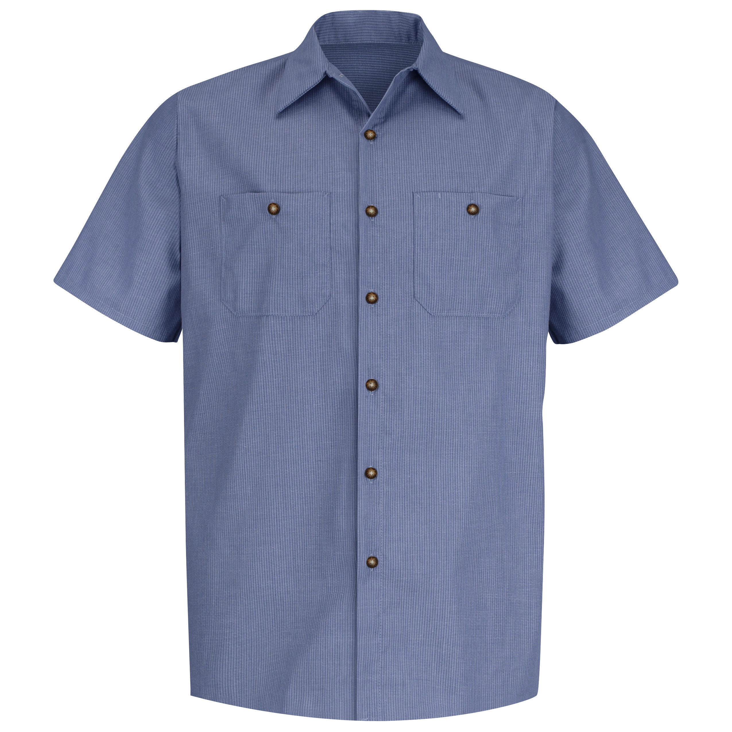 Red Kap® Men's Short Sleeve Geometric Microcheck Work Shirt 2