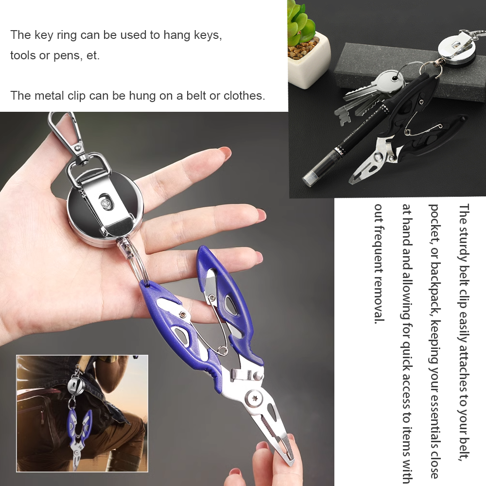 Outdoor Heavy Duty Round Metal Badge Reel w/ Belt Clip 9
