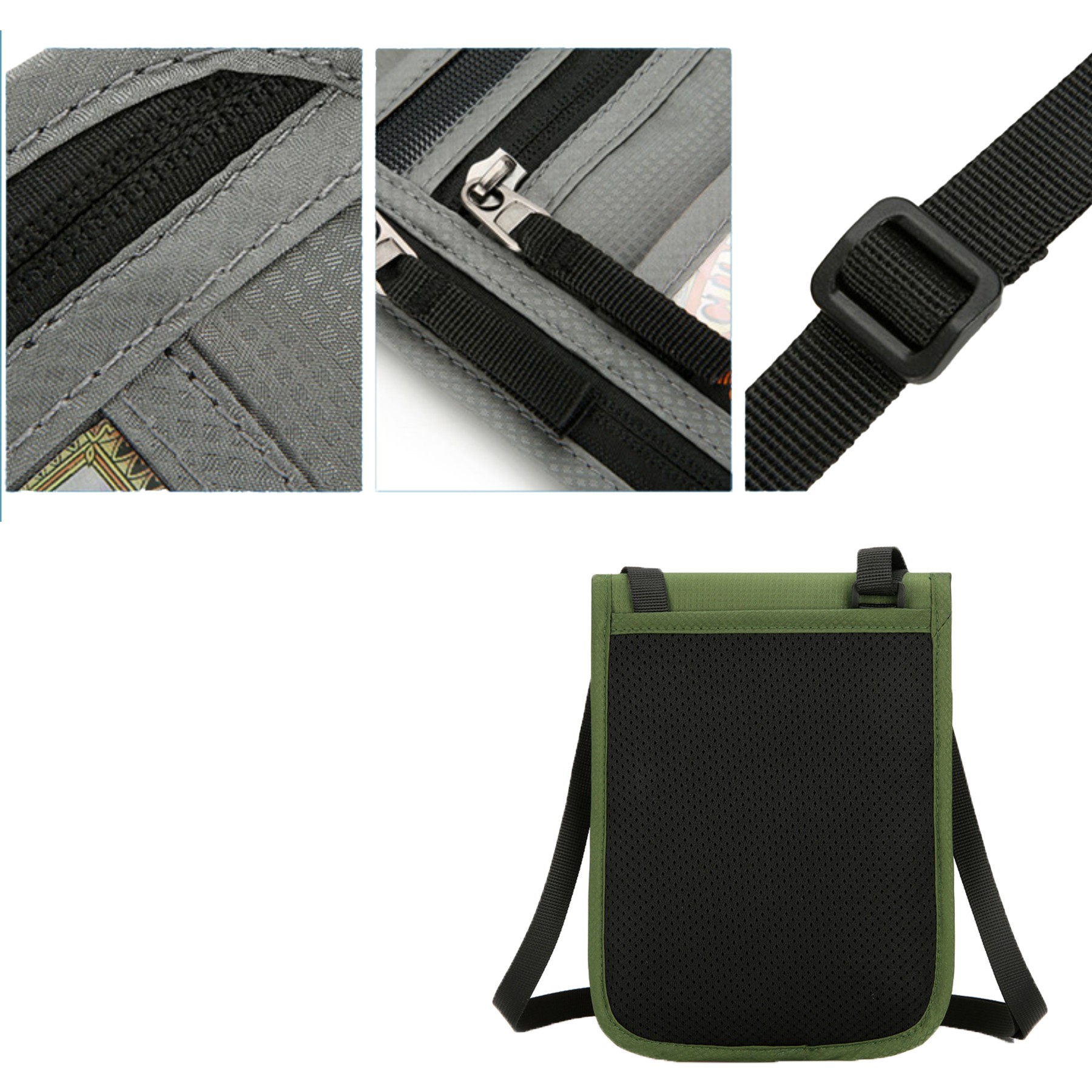 Multifunctional Neck Hanging Travel Passport Bag 4