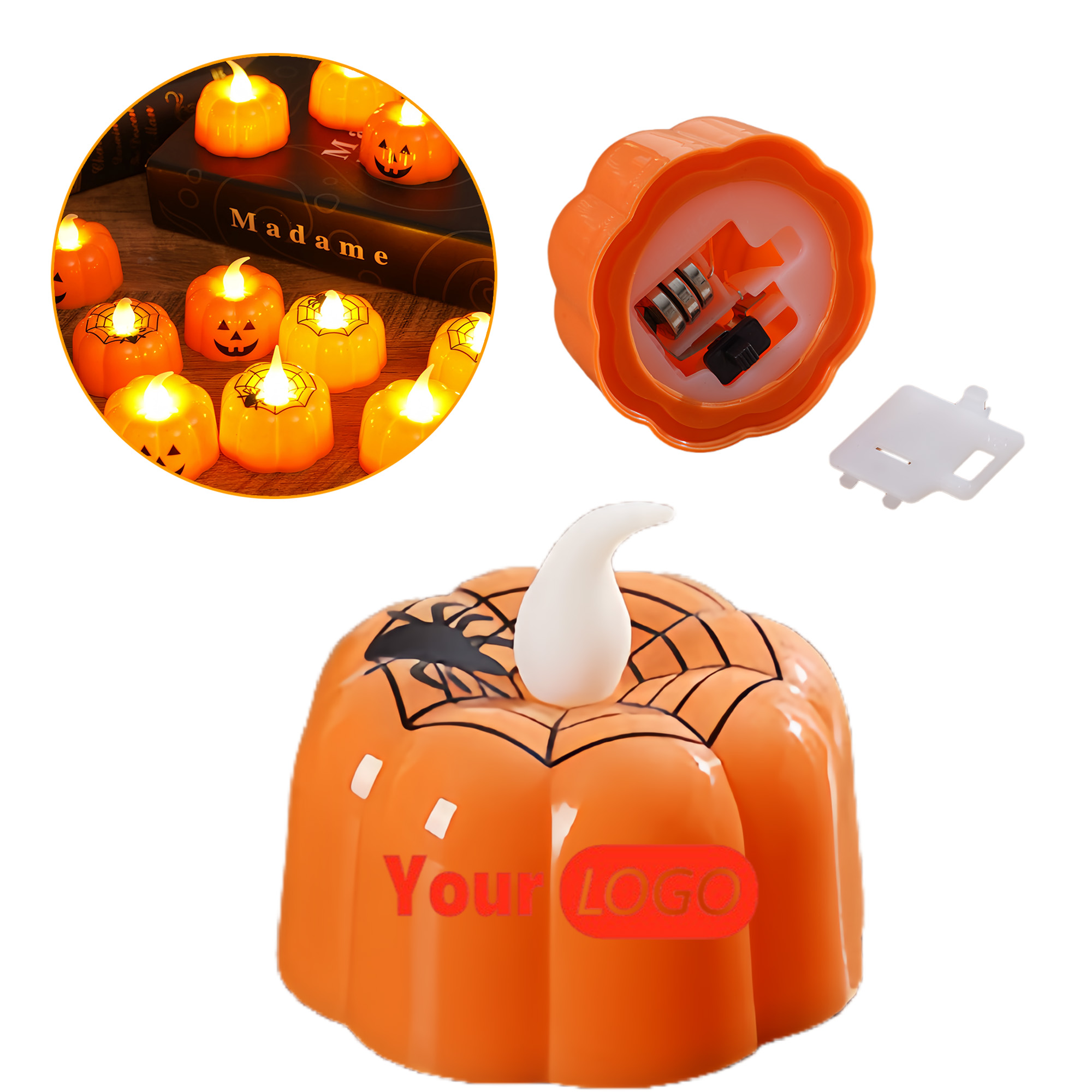 Halloween Little Pumpkin Electronic Candle 6
